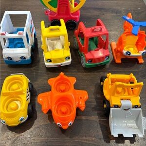 8 misc little people fisher price vehicle lot